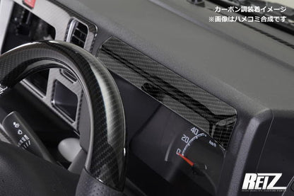 REIZ Carbon Fiber Style Meter Hood Panel for Daihatsu Hijet Truck S500P S510P