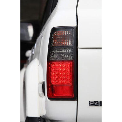 مصابيح خلفية LED مدمجة تناسب سيارات تويوتا لاند كروزر برادو من سلسلة 80 - طقم مصابيح خلفية حمراء مدخنة يمين ويسار