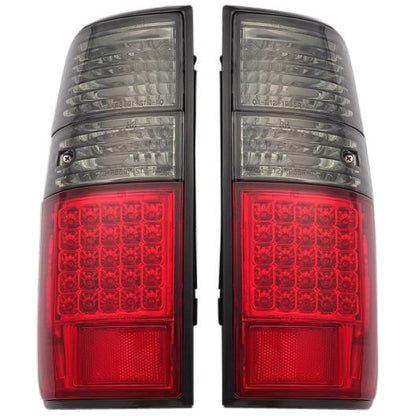 مصابيح خلفية LED مدمجة تناسب سيارات تويوتا لاند كروزر برادو من سلسلة 80 - طقم مصابيح خلفية حمراء مدخنة يمين ويسار