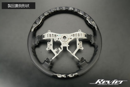 Revier Crash Carbon Style Steering Wheel for Toyota Land Cruiser 100 Series