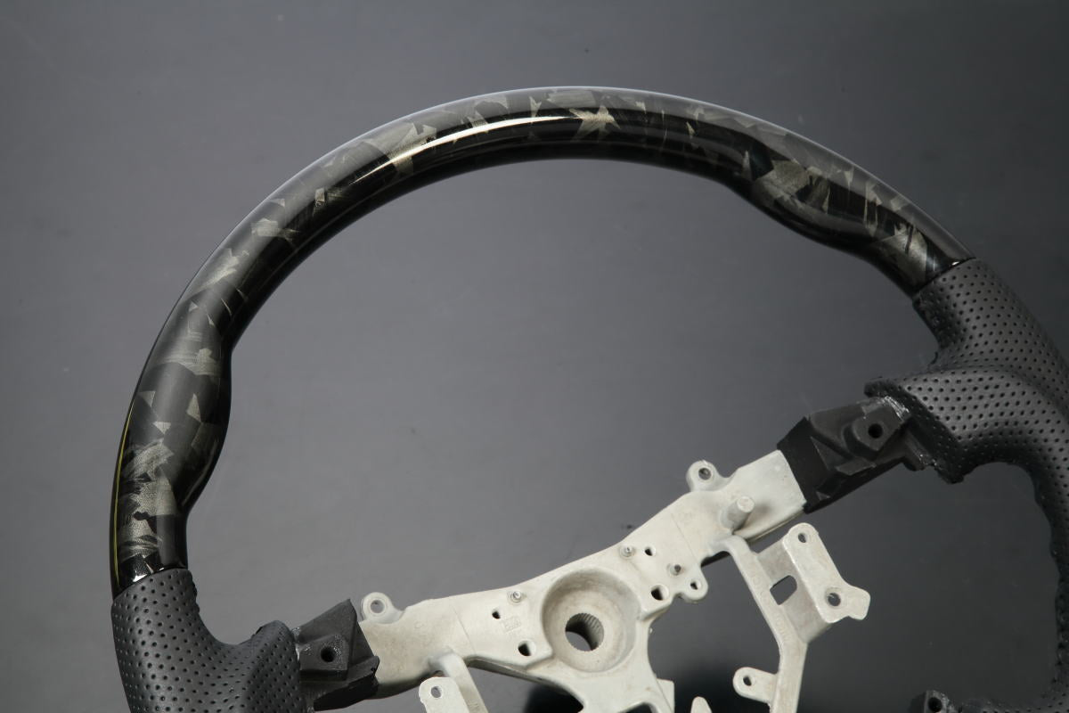 Revier Crash Carbon Style Steering Wheel for Toyota Land Cruiser 100 Series