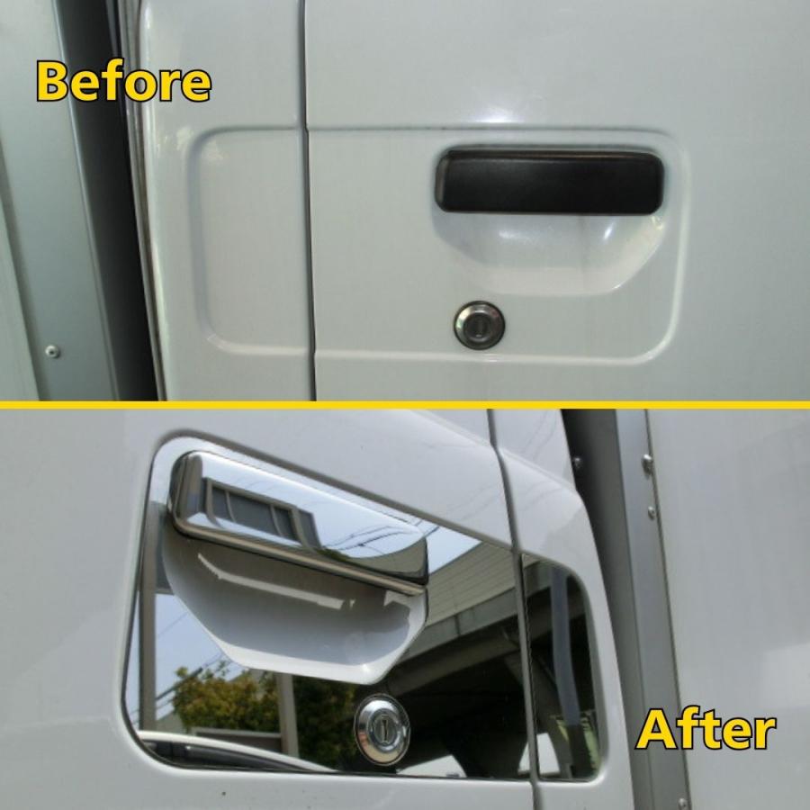 SUS304 Stainless Door Handle Cover R/L Set Mirror Finish Fits Subaru Sambar TT1 TT2 1999–2012