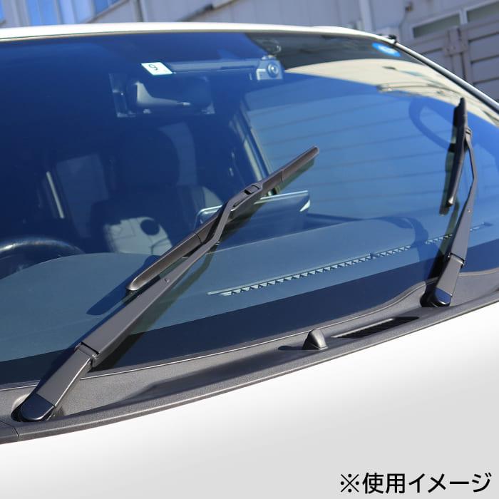 Water-Repellent Design Aero Wiper Blades 500mm (19.7 in) ×2 Fits Toyota Land Cruiser incl. Cygnus HDJ101K / UZJ100W – U-Hook Type (Fluorine-Coated Rubber)