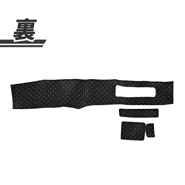 Dashboard Cover PU Leather Black Fits Toyota Land Cruiser Prado KZJ71G KZJ71W KZJ78G KZJ78W