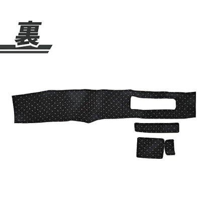 Dashboard Cover PU Leather Black Fits Toyota Land Cruiser Prado KZJ71G KZJ71W KZJ78G KZJ78W