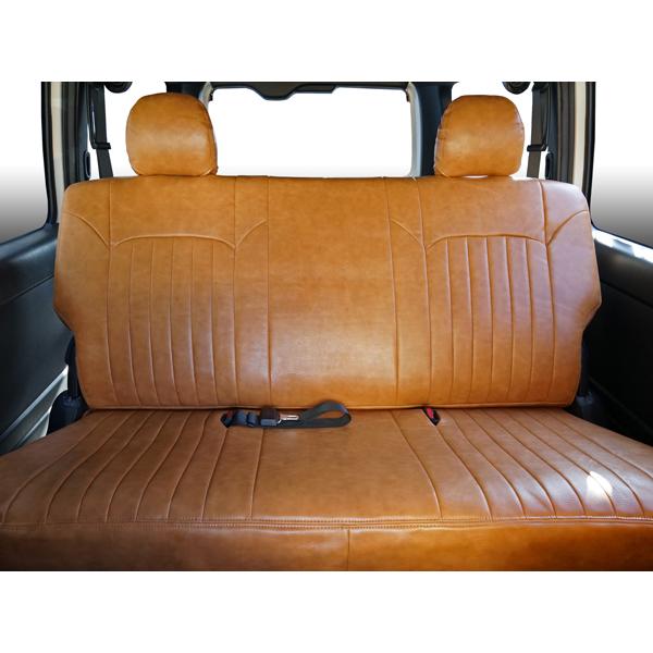 Toyota Hiace / Regius Ace 200 Series Vintage Brown Leather Seat Covers – Front & Second Row for Super GL (Model Years H16–Present, 1st–7th Gen, Standard & Wide Body)