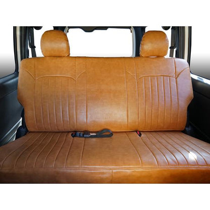 Toyota Hiace / Regius Ace 200 Series Vintage Brown Leather Seat Covers – Front & Second Row for Super GL (Model Years H16–Present, 1st–7th Gen, Standard & Wide Body)