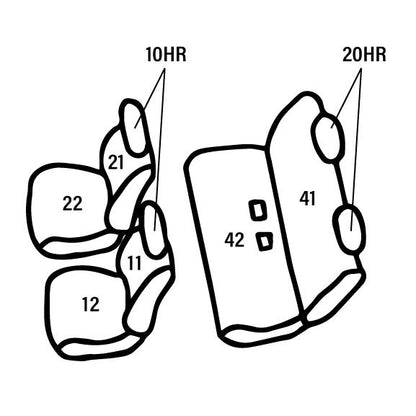 Toyota Hiace / Regius Ace 200 Series Vintage Brown Leather Seat Covers – Front & Second Row for Super GL (Model Years H16–Present, 1st–7th Gen, Standard & Wide Body)