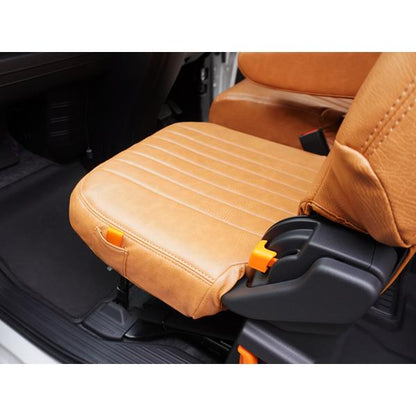 Honda N-VAN JJ1/JJ2 Vintage Brown Leather Seat Covers – Fits Models with Front Armrest & Rear Headrests (Jul 2018–Apr 2024)