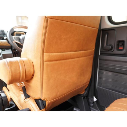 Honda N-VAN JJ1/JJ2 Vintage Brown Leather Seat Covers – Fits Models with Front Armrest & Rear Headrests (Jul 2018–Apr 2024)