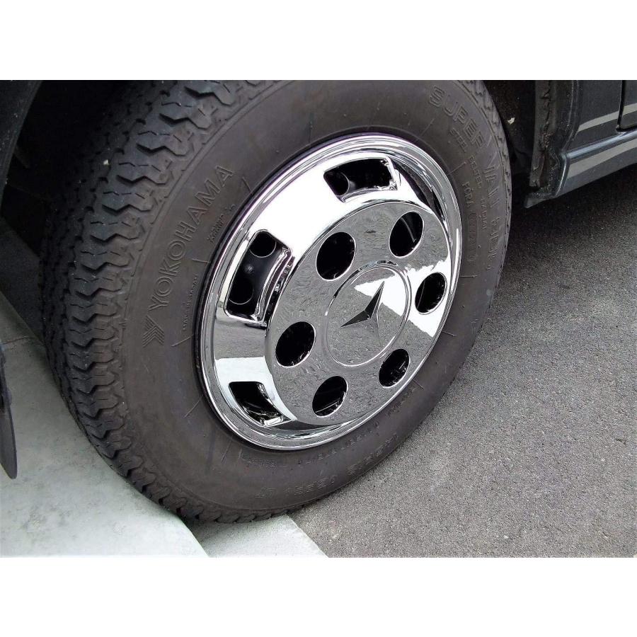 DX Chrome Wheel Covers Set for Kei Trucks 12 Inch Fits Sambar Hijet Carry etc.