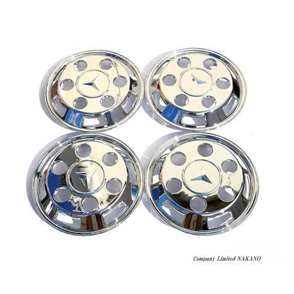 DX Chrome Wheel Covers Set for Kei Trucks 12 Inch Fits Sambar Hijet Carry etc.