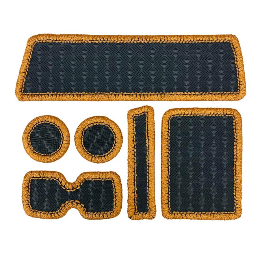 J-NEXT Interior Rubber Mat Set for Suzuki Carry Truck Super Carry (DA16T) 6P