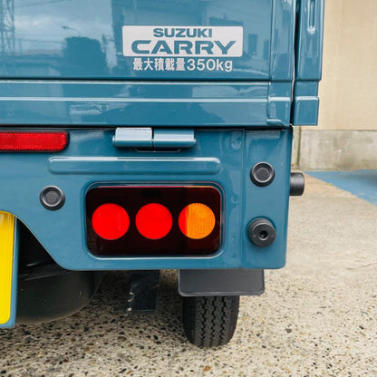 Smoked Tail Lens Cover Dark Smoke Triple Round Hole Type Left & Right Set Fits Suzuki Carry Truck / Super Carry DA16T