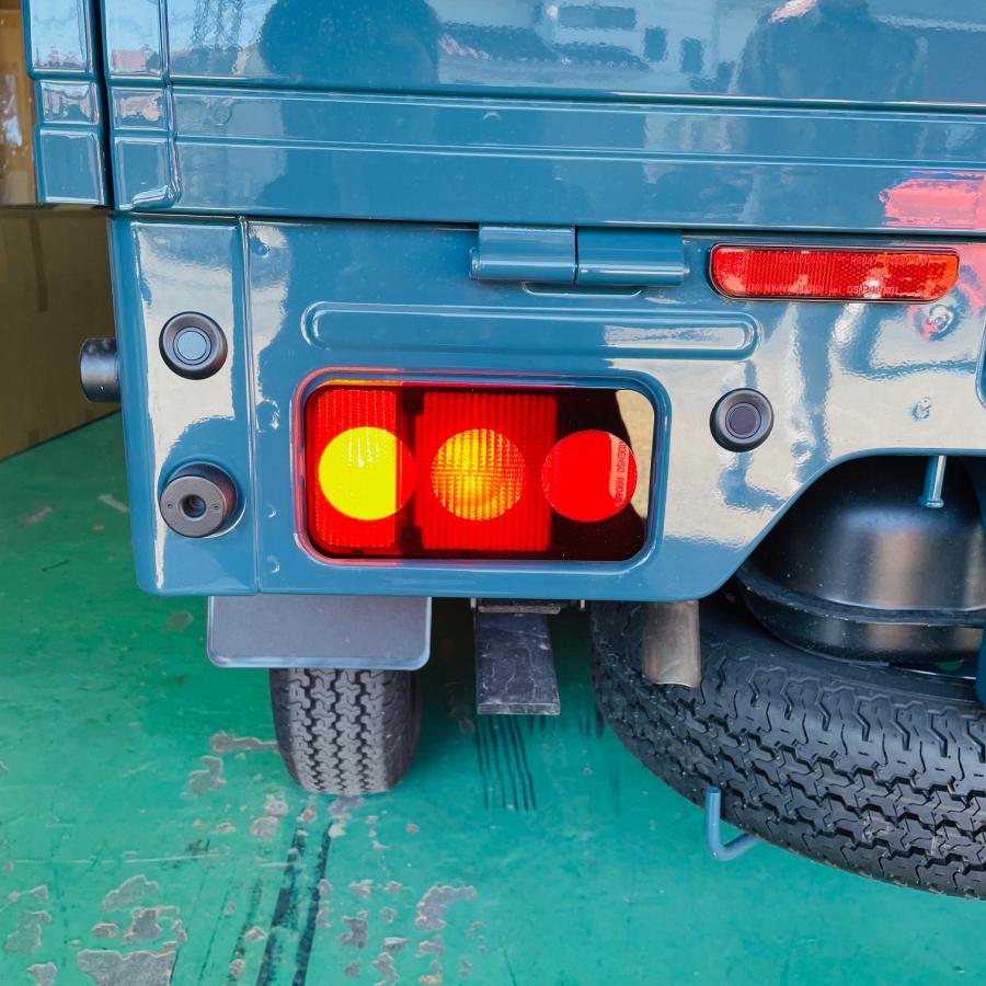 Smoked Tail Lens Cover Dark Smoke Triple Round Hole Type Left & Right Set Fits Suzuki Carry Truck / Super Carry DA16T