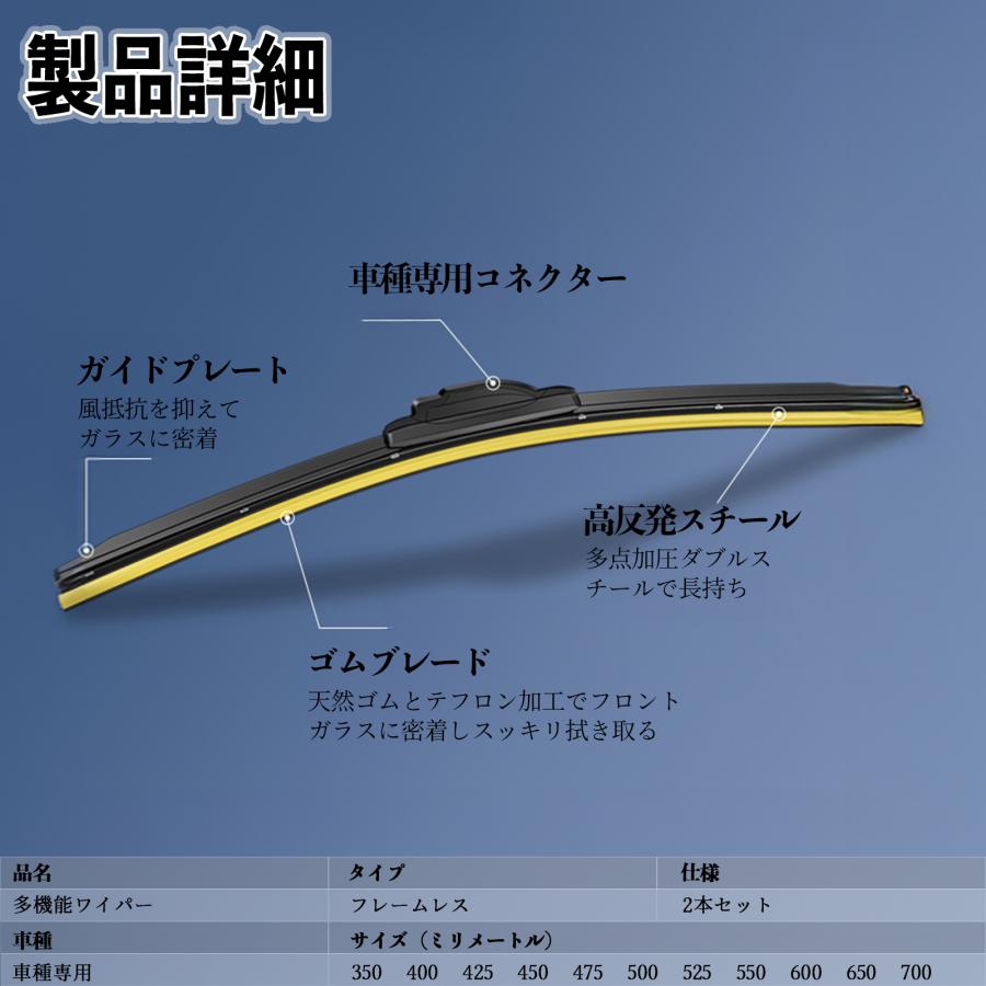 Flat Aero Wiper Blade Set Fits Toyota Land Cruiser 100 incl. Cygnus HDJ101K / UZJ100W – Front Only – Graphite/Molybdenum Coated – Quiet Operation 2 Pieces