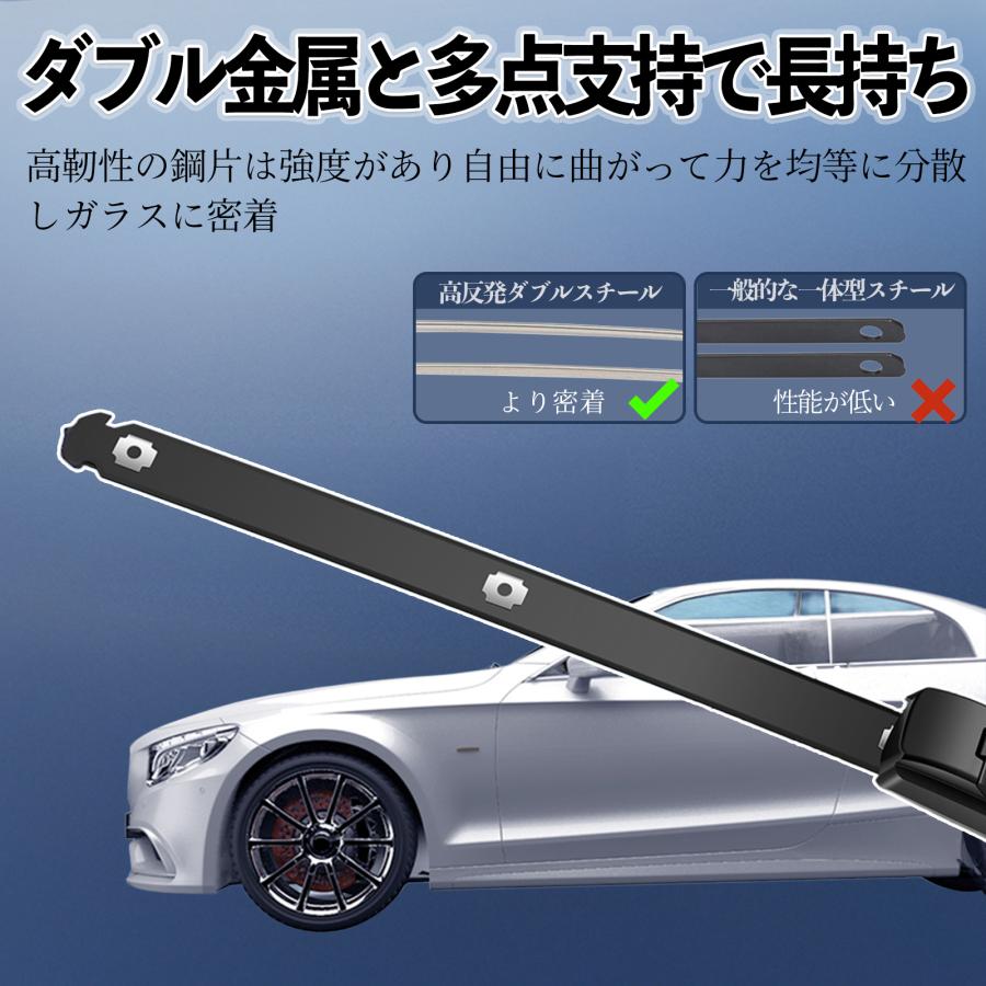 Flat Aero Wiper Blade Set Fits Toyota Land Cruiser 100 incl. Cygnus HDJ101K / UZJ100W – Front Only – Graphite/Molybdenum Coated – Quiet Operation 2 Pieces