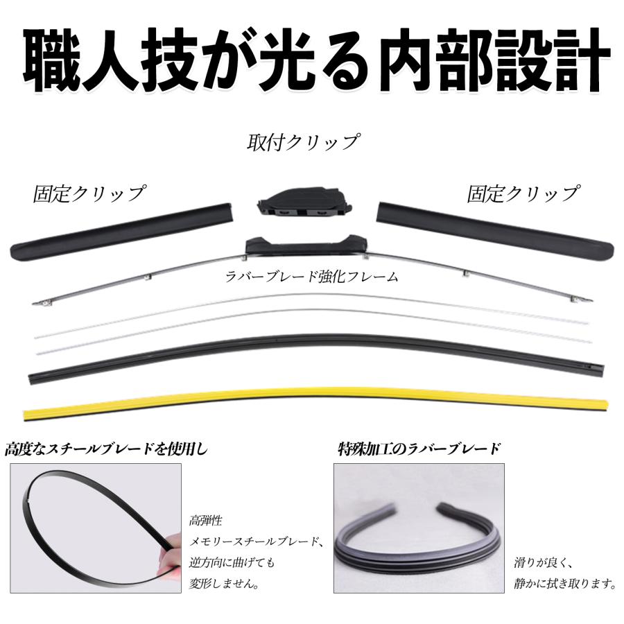 Flat Aero Wiper Blade Set Fits Toyota Land Cruiser 100 incl. Cygnus HDJ101K / UZJ100W – Front Only – Graphite/Molybdenum Coated – Quiet Operation 2 Pieces