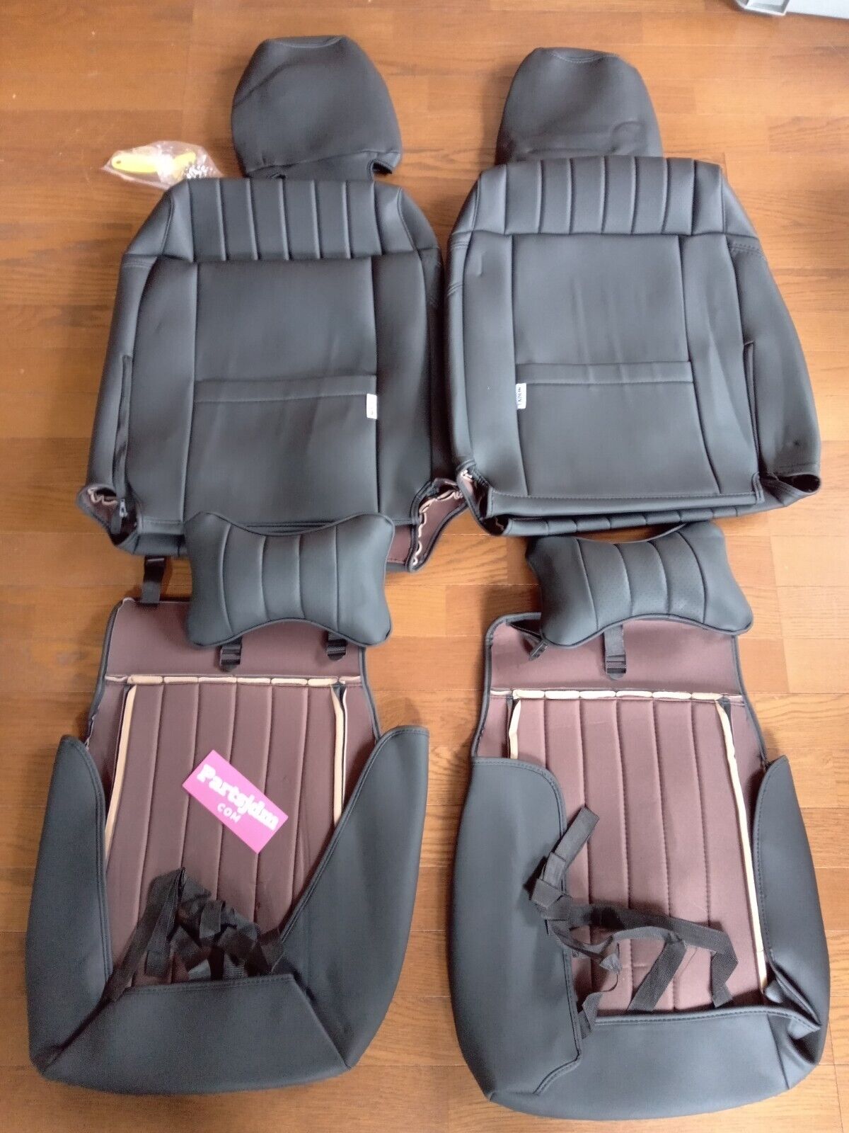 For Suzuki Jimny Seat Cover JB64 Sierra JB74 Front Leather Black