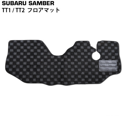 Sambar Truck TT1 TT2 Floor Mat Check Pattern Black For AT